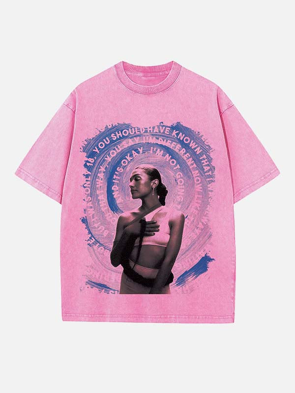 Olivia Dean Print Round Neck T-shirt