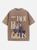 Kendrick Lamar Print Round Neck T-shirt