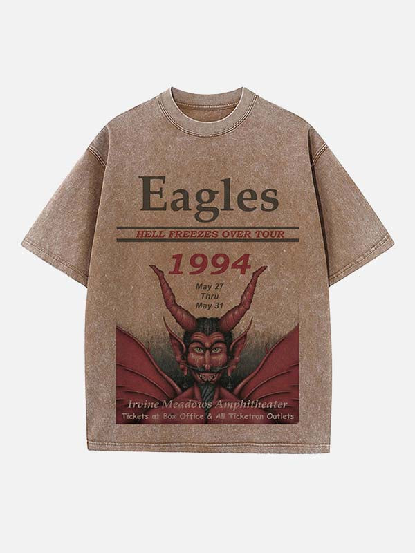 Eagles Print Round Neck T-shirt