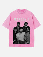 Maroon 5 Print Round Neck T-shirt
