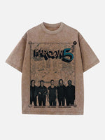 Maroon 5 Print Round Neck T-shirt