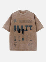 ILLIT Print Round Neck T-shirt