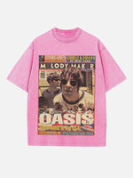 Oasis Print Round Neck T-shirt