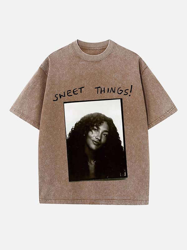 Olivia Dean Print Round Neck T-shirt