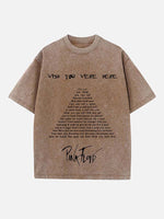 Pink Floyd Print Round Neck T-shirt