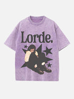 Lorde Print Round Neck T-shirt