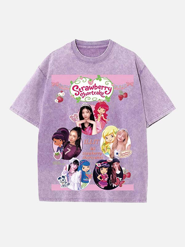 ILLIT Print Round Neck T-shirt