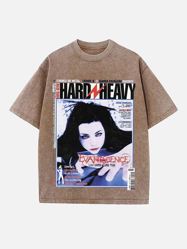 Evanescence Print Round Neck T-shirt