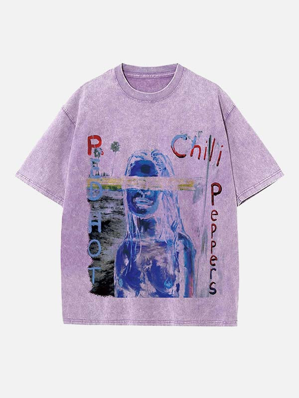Red Hot Chili Peppers Print Round Neck T-shirt