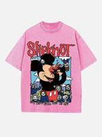 Slipknot Print Round Neck T-shirt
