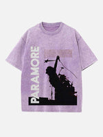 Paramore Print Round Neck T-shirt