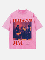 Fleetwood Mac Print Round Neck T-shirt