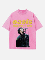 Oasis Print Round Neck T-shirt