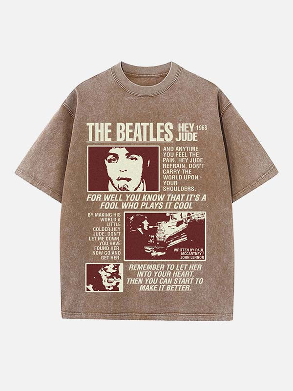 The Beatles Print Round Neck T-shirt