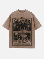 Aerosmith Print Round Neck T-shirt