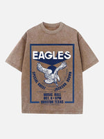 Eagles Print Round Neck T-shirt