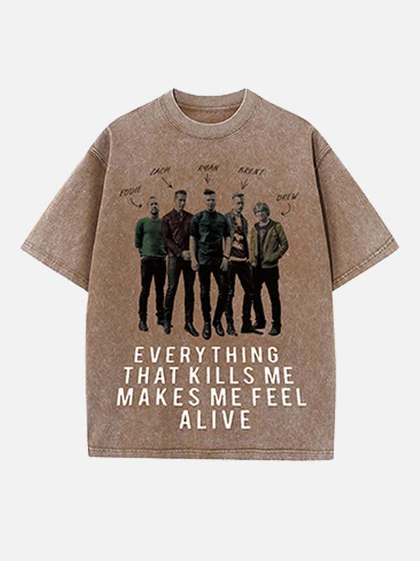 OneRepublic Print Round Neck T-shirt