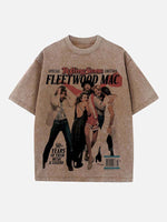 Fleetwood Mac Print Round Neck T-shirt