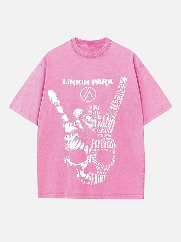 Linkin Park Print Round Neck T-shirt