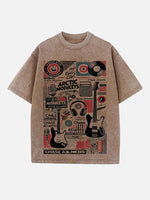 Arctic Monkeys Print Round Neck T-shirt