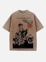 Fleetwood Mac Print Round Neck T-shirt