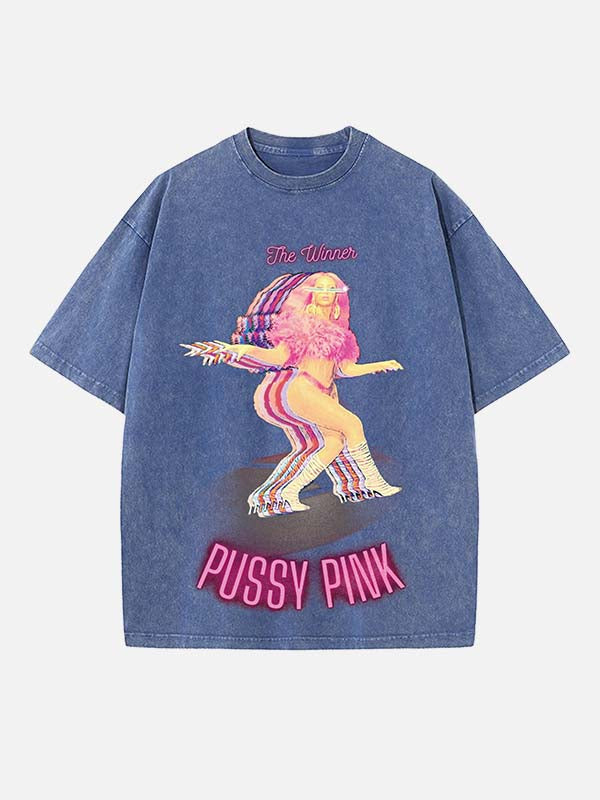 Beyoncé Print Round Neck T-shirt