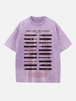 Kanye West Print Round Neck T-shirt