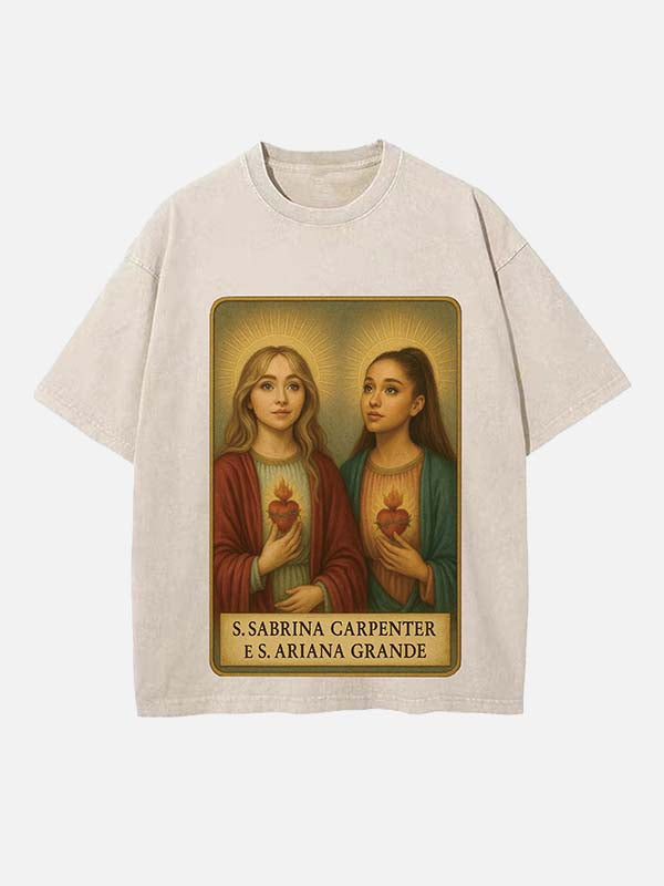 Sabrina Carpenter Print Round Neck T-shirt
