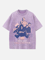 Red Hot Chili Peppers Print Round Neck T-shirt