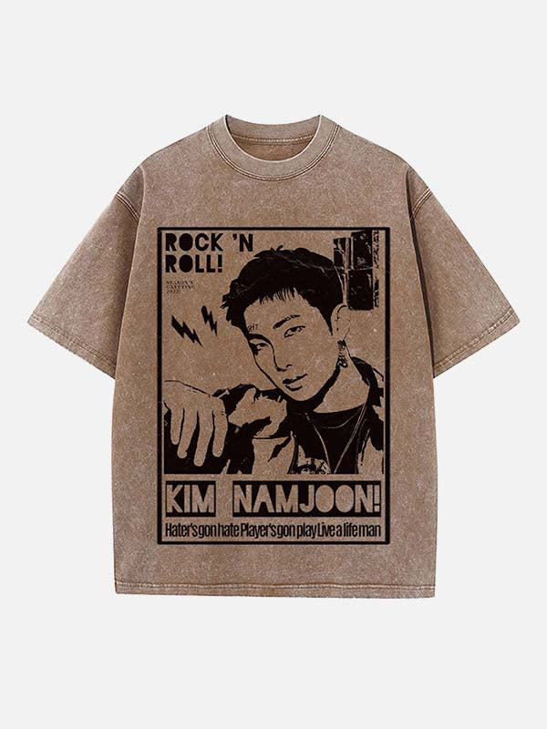 BTS Print Round Neck T-shirt