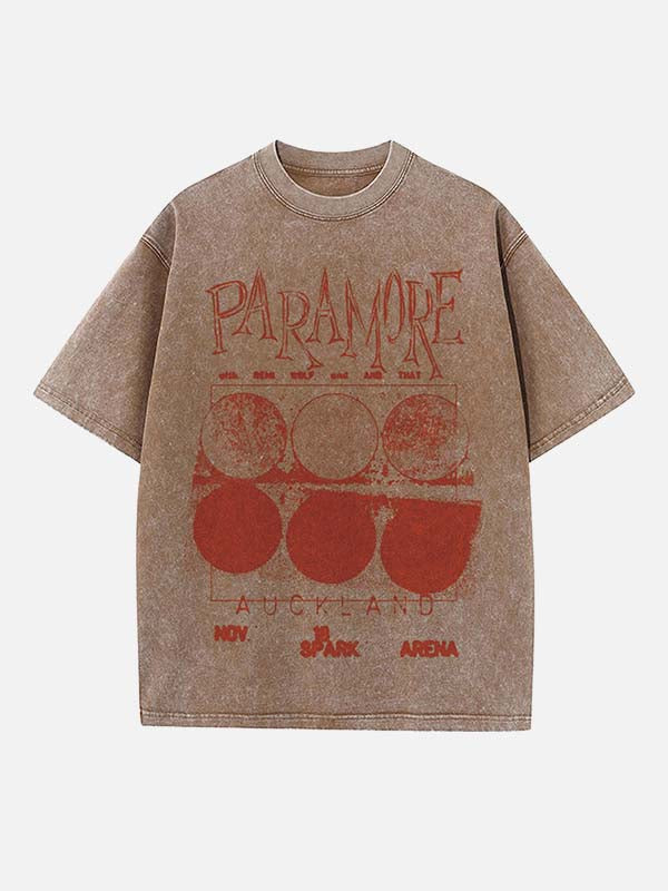 Paramore Print Round Neck T-shirt