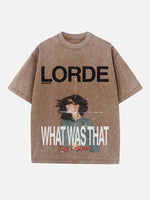 Lorde Print Round Neck T-shirt