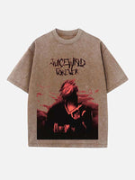 Juice WRLD Print Round Neck T-shirt
