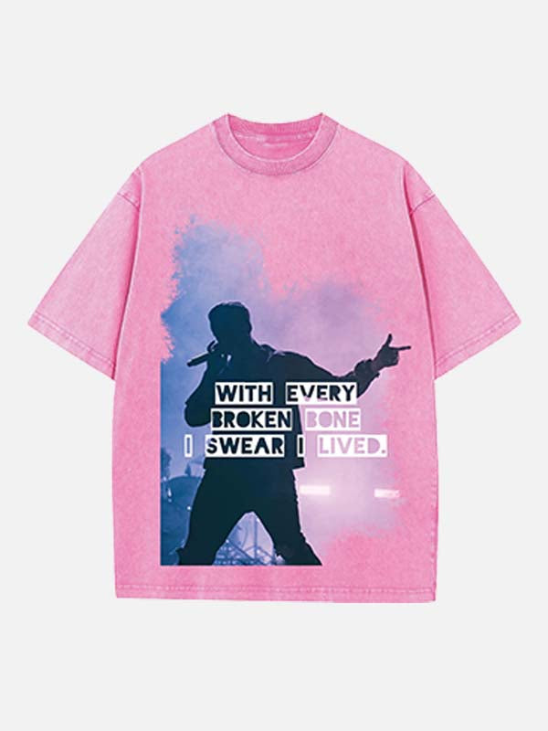 OneRepublic Print Round Neck T-shirt