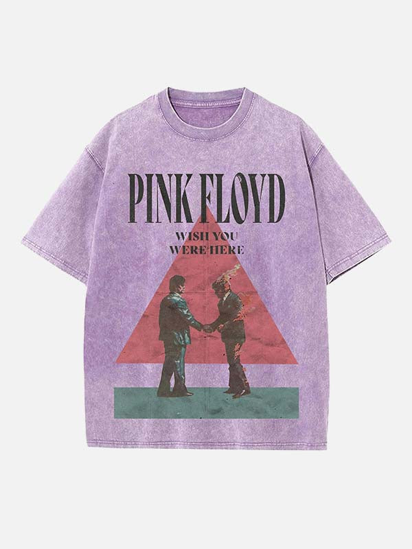 Pink Floyd Print Round Neck T-shirt