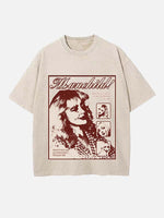 Sabrina Carpenter Print Round Neck T-shirt