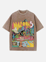 Maroon 5 Print Round Neck T-shirt