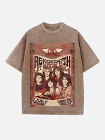 Aerosmith Print Round Neck T-shirt