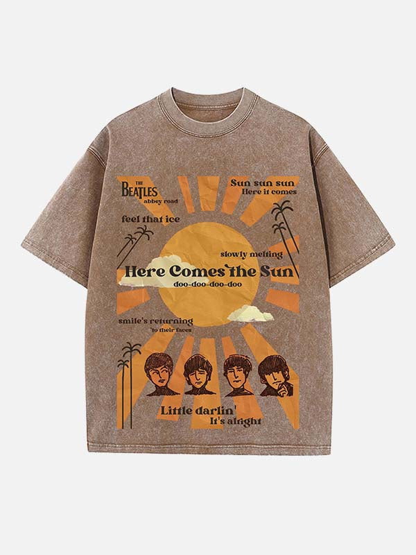 The Beatles Print Round Neck T-shirt
