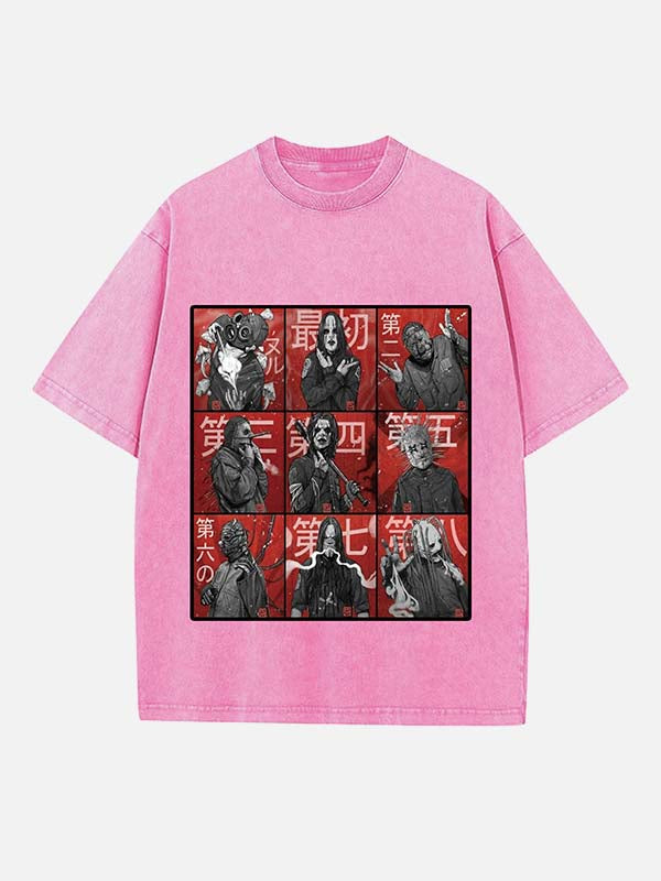 Slipknot Print Round Neck T-shirt