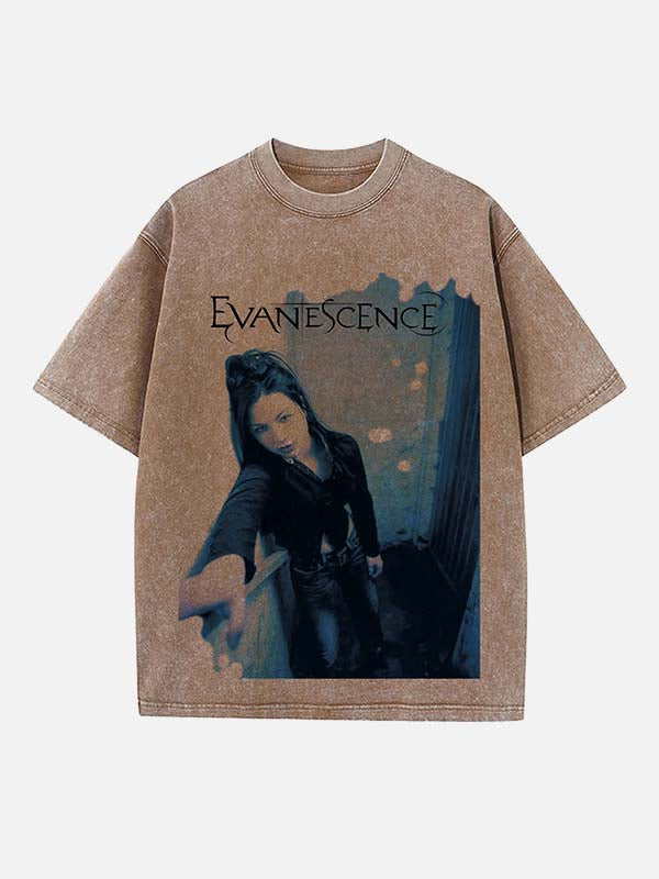Evanescence Print Round Neck T-shirt