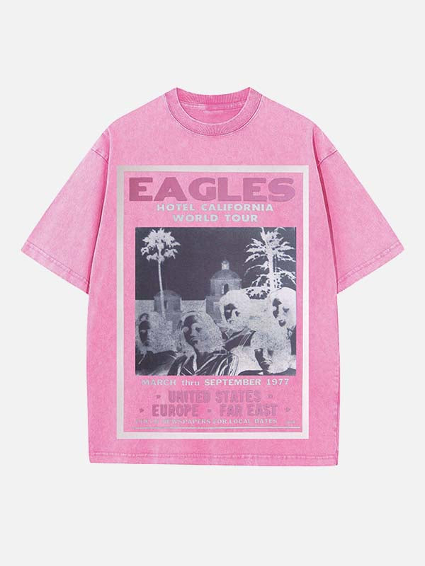 Eagles Print Round Neck T-shirt
