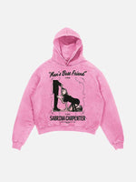 Sabrina Carpenter Print Slant Pockets Hoodie