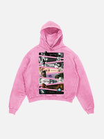 Ariana Grande Print Slant Pockets Hoodie