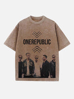 OneRepublic Print Round Neck T-shirt
