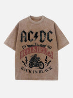 AC/DC Print Round Neck T-shirt