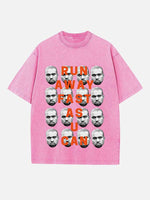 Kanye West Print Round Neck T-shirt
