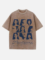 NewJeans Print Round Neck T-shirt