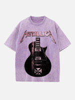 Metallica Print Round Neck T-shirt