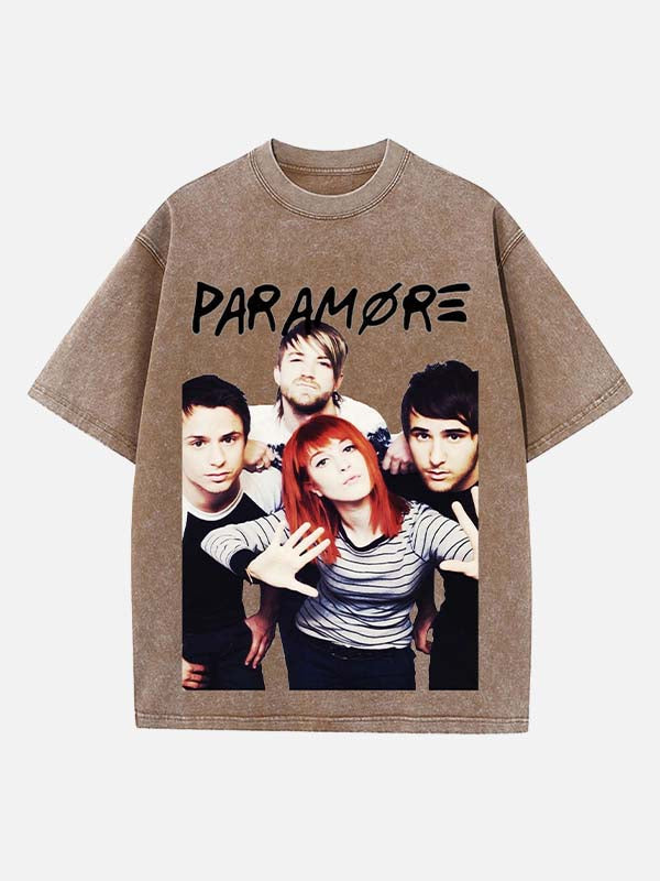 Paramore Print Round Neck T-shirt